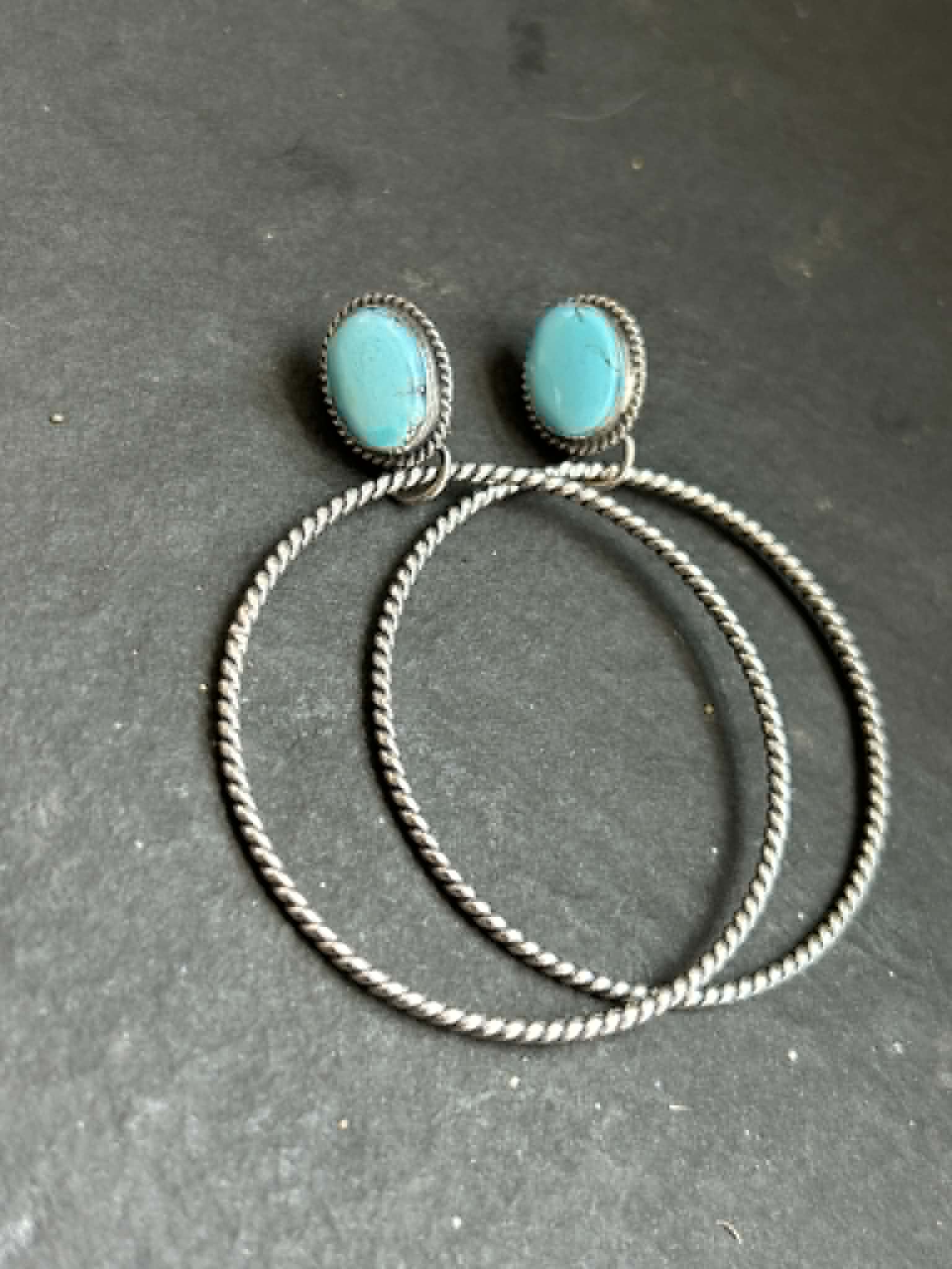 Golden Hill Post Back Hoop Earrings