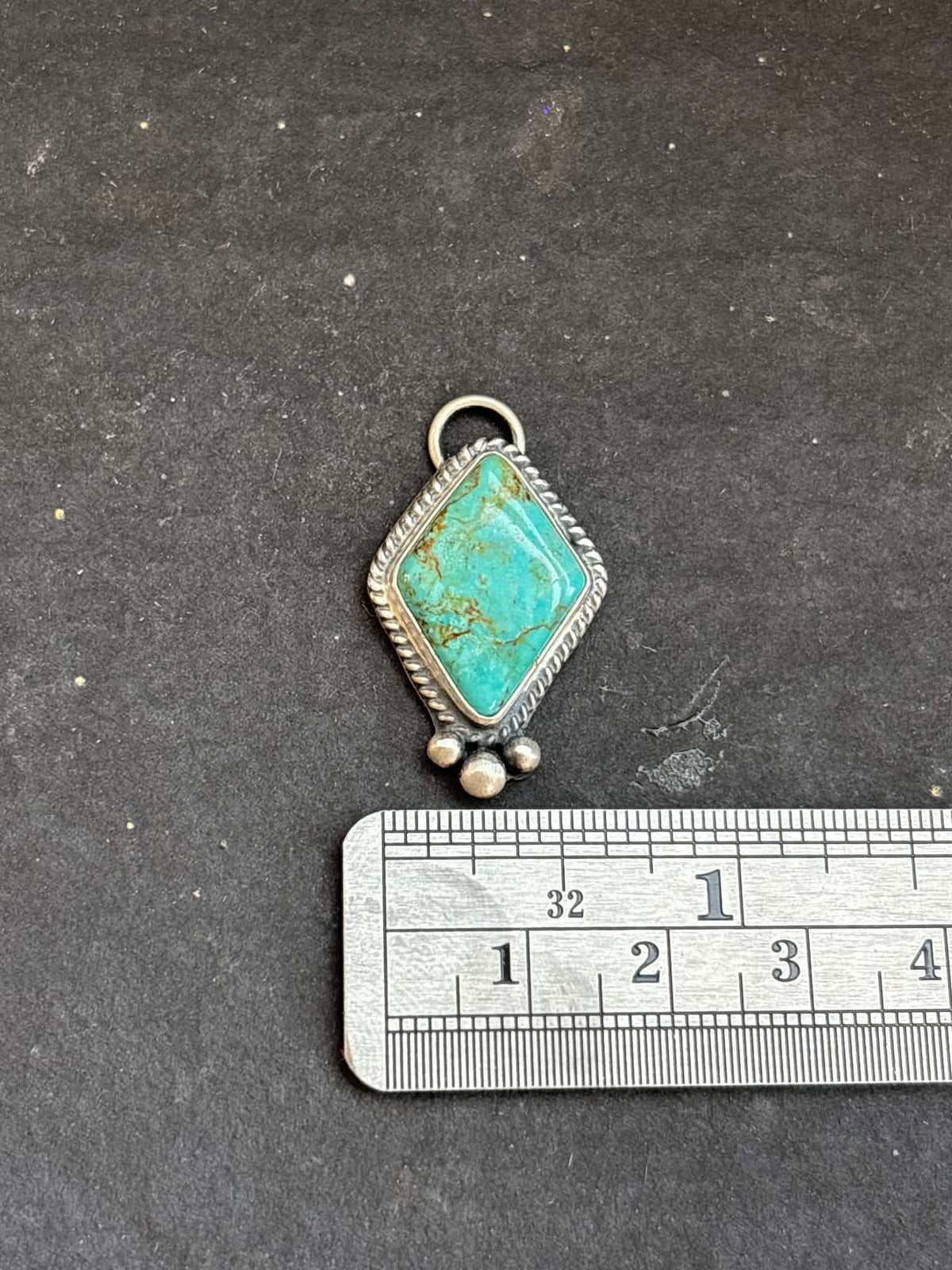 Fox Mine Turquoise Charm
