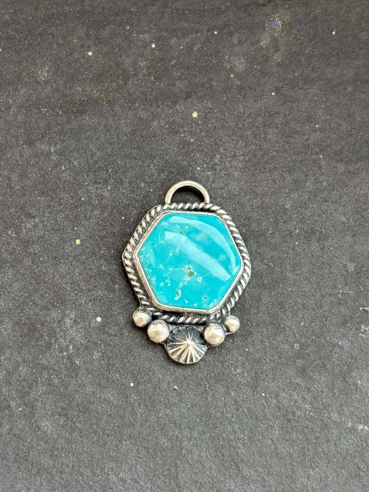 49. Fox Mine Turquoise Charm