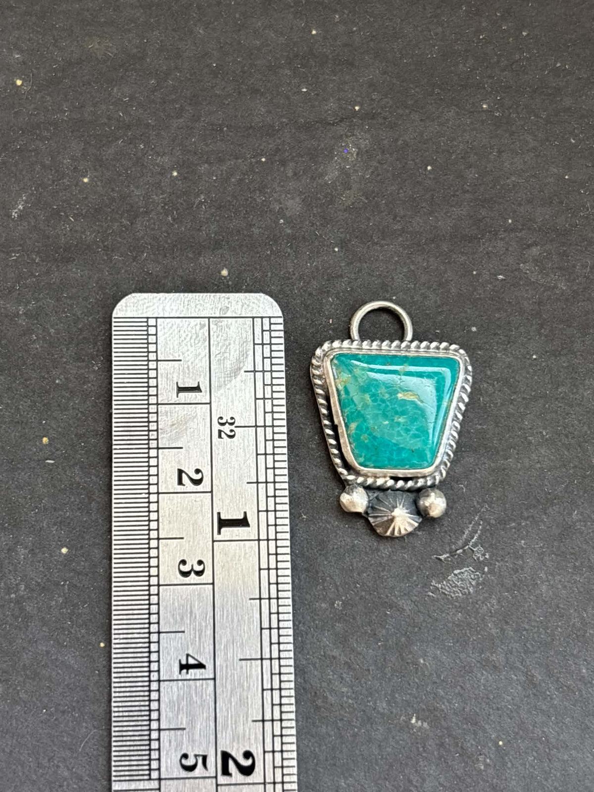24. Fox Mine Turquoise Charm