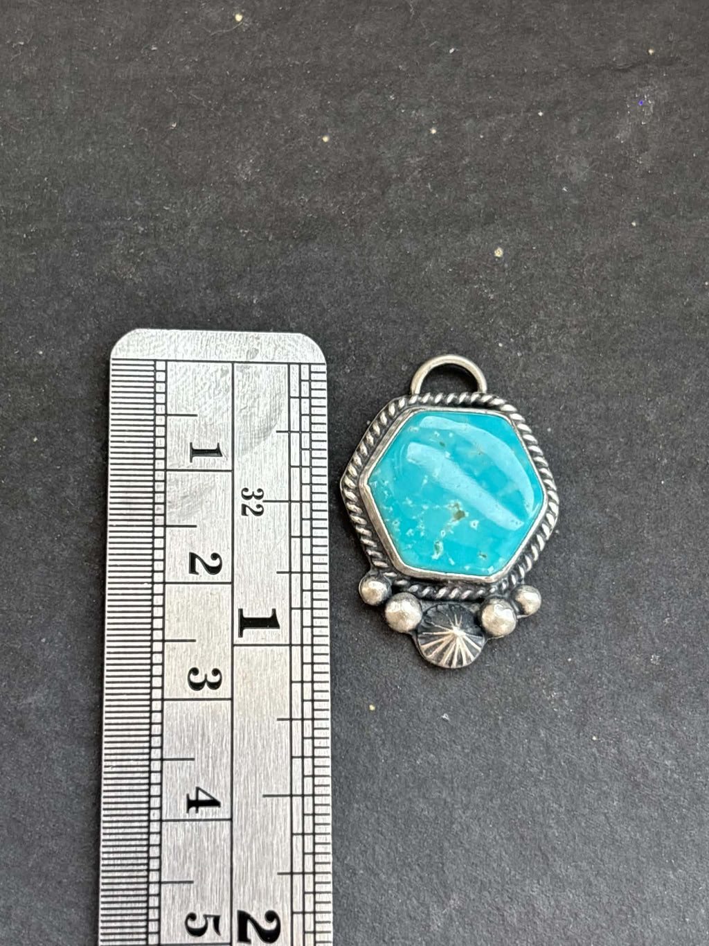 49. Fox Mine Turquoise Charm