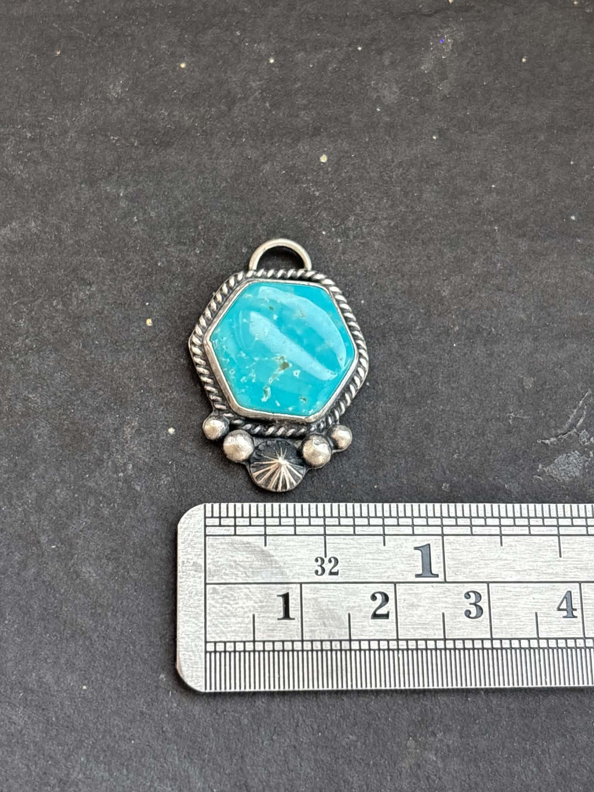 49. Fox Mine Turquoise Charm