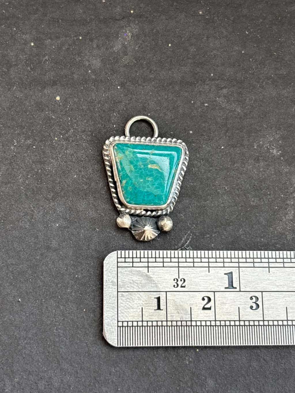 24. Fox Mine Turquoise Charm