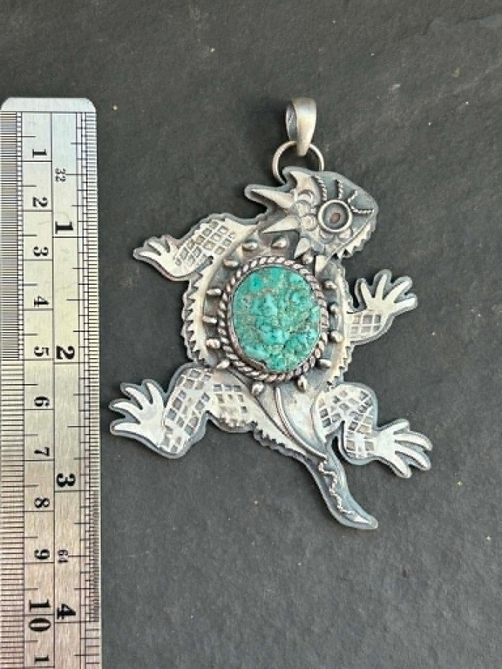 Mr. Prickles Horny Toad Pendant w/#1 Hallmark