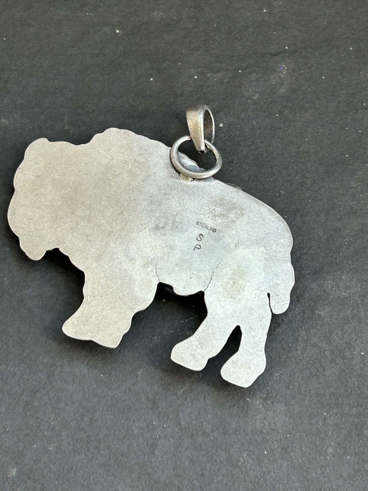Sonoran Gold Wanderin Buffalo Pendant