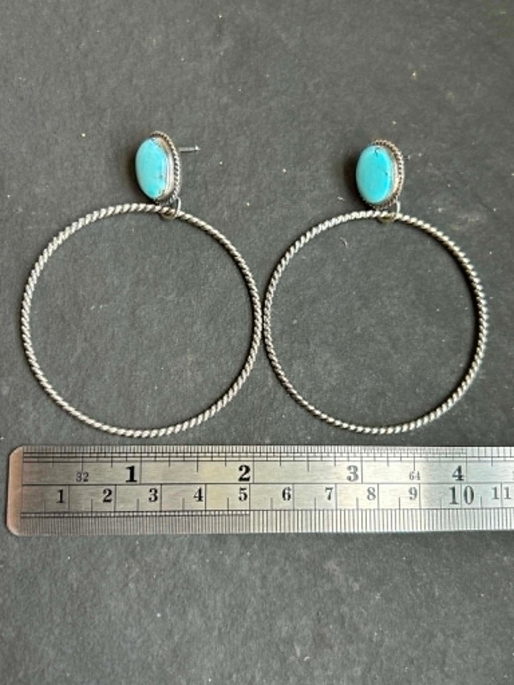 Golden Hill Post Back Hoop Earrings