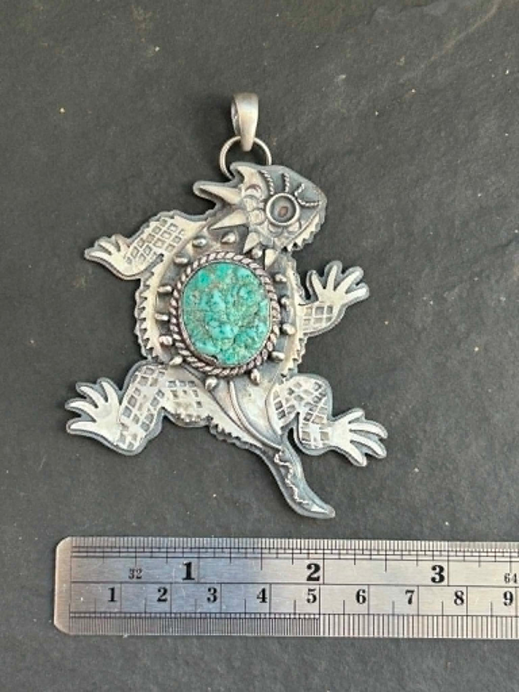 Mr. Prickles Horny Toad Pendant w/#1 Hallmark