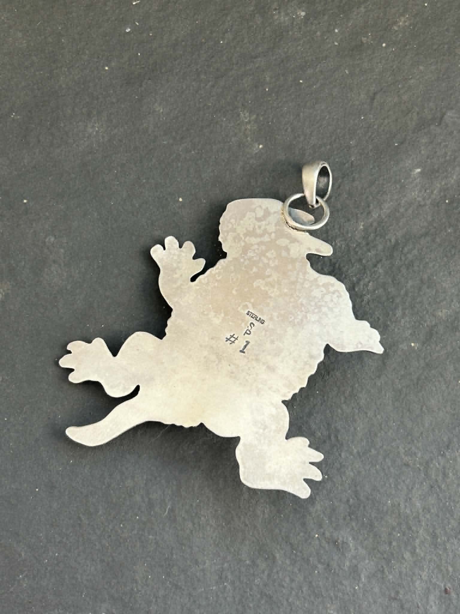 Mr. Prickles Horny Toad Pendant w/#1 Hallmark