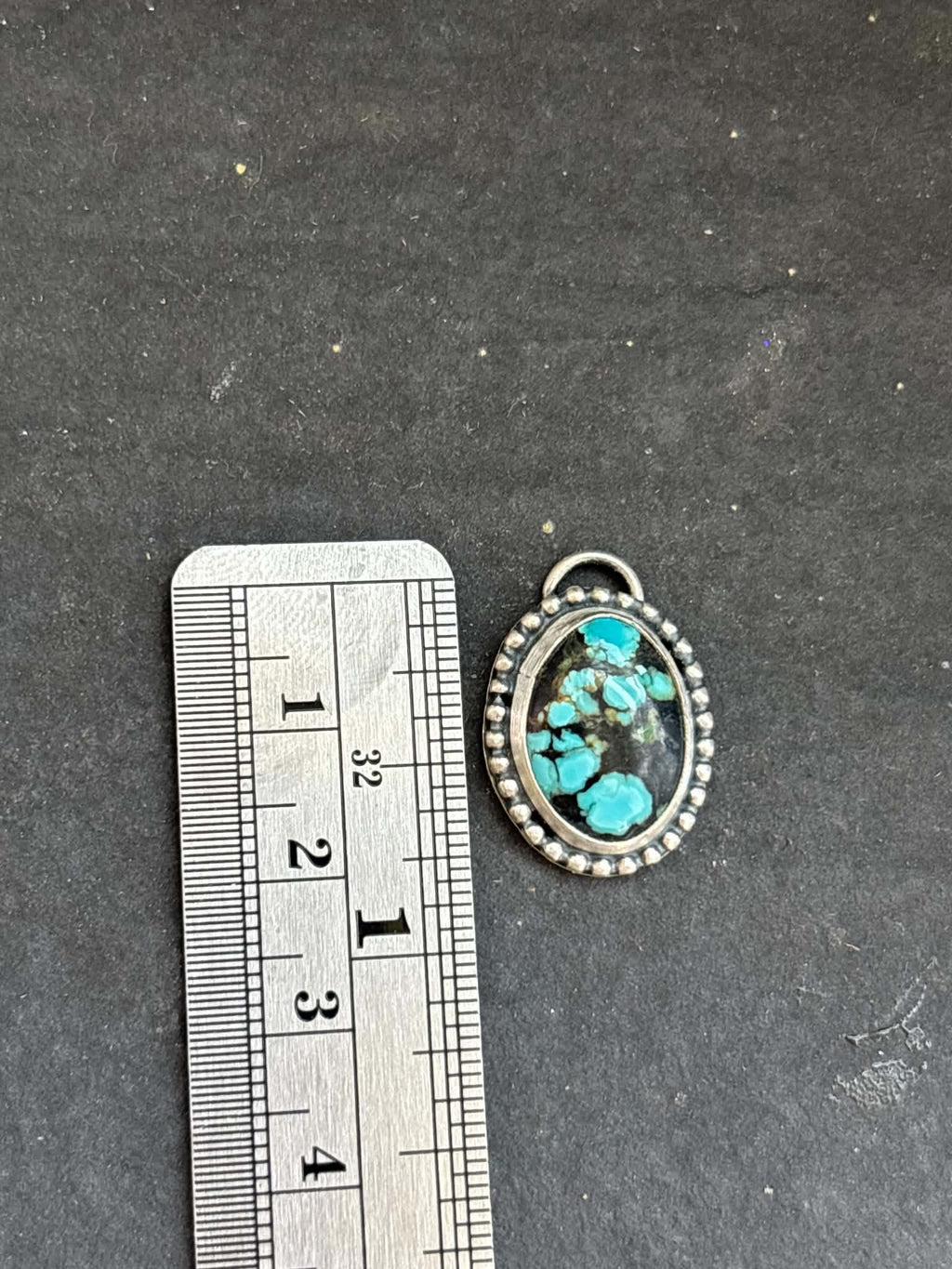 39. Blackjack Turquoise Charm