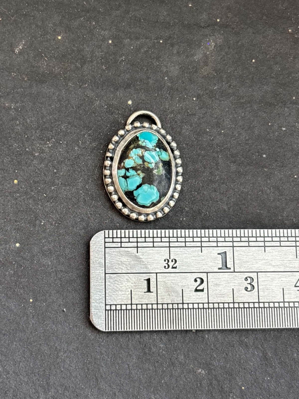39. Blackjack Turquoise Charm