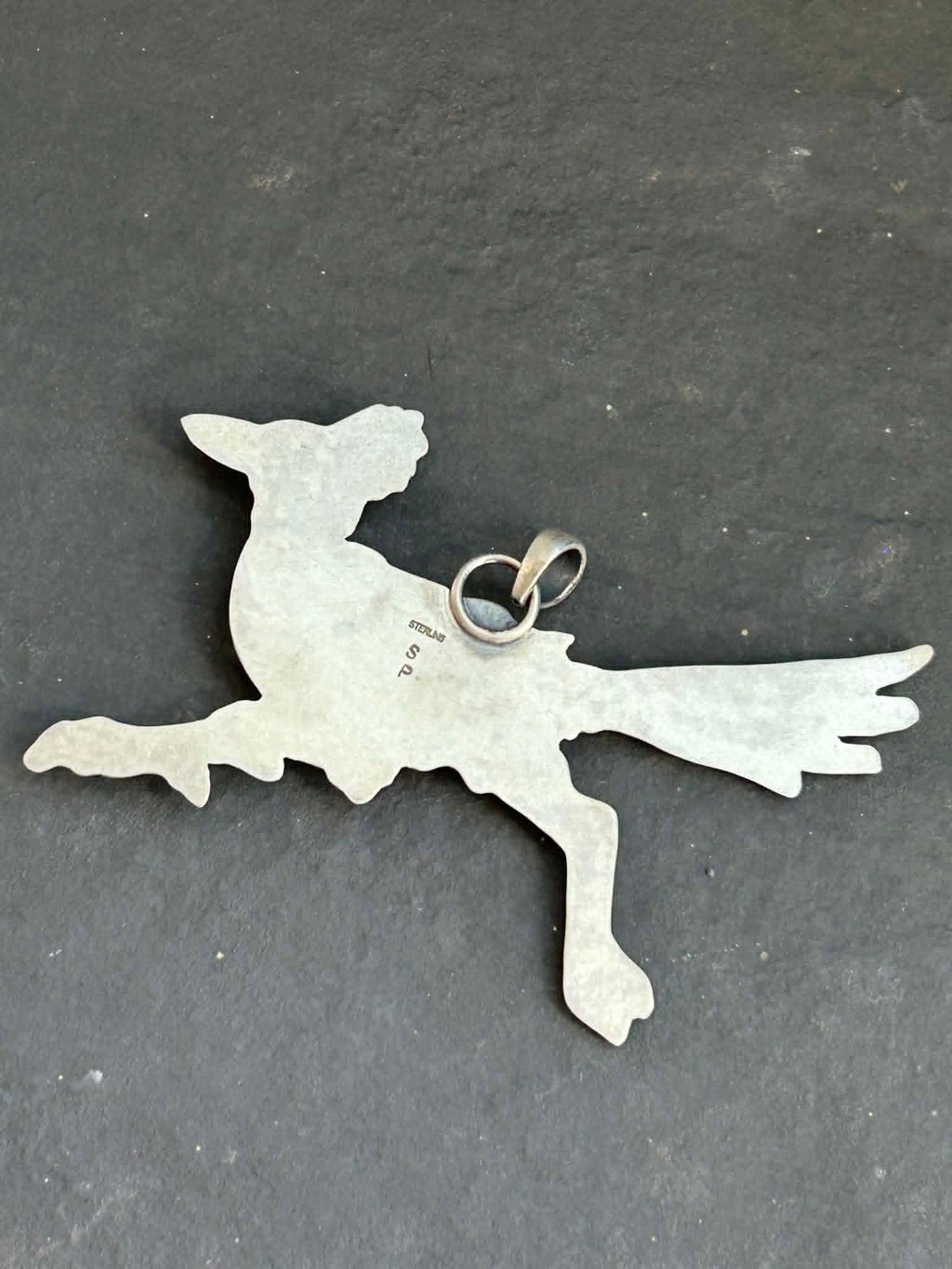 Sleeping Beauty Turquoise + Red Coral Spirit Runner Pendant