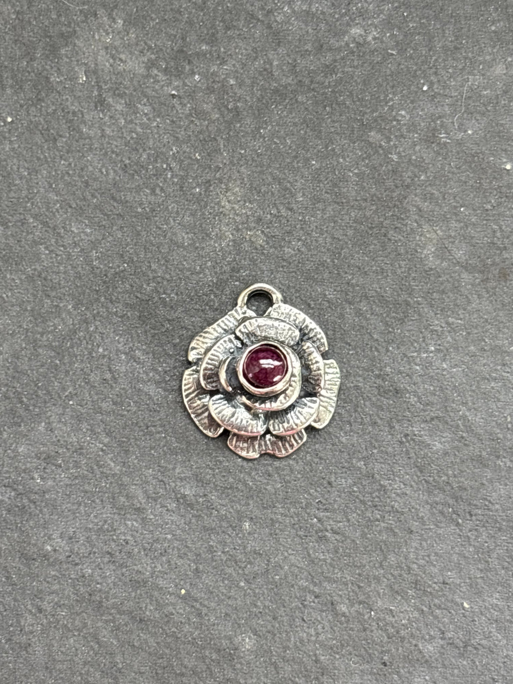 Purple Spiny Oyster Desert Rose Charm