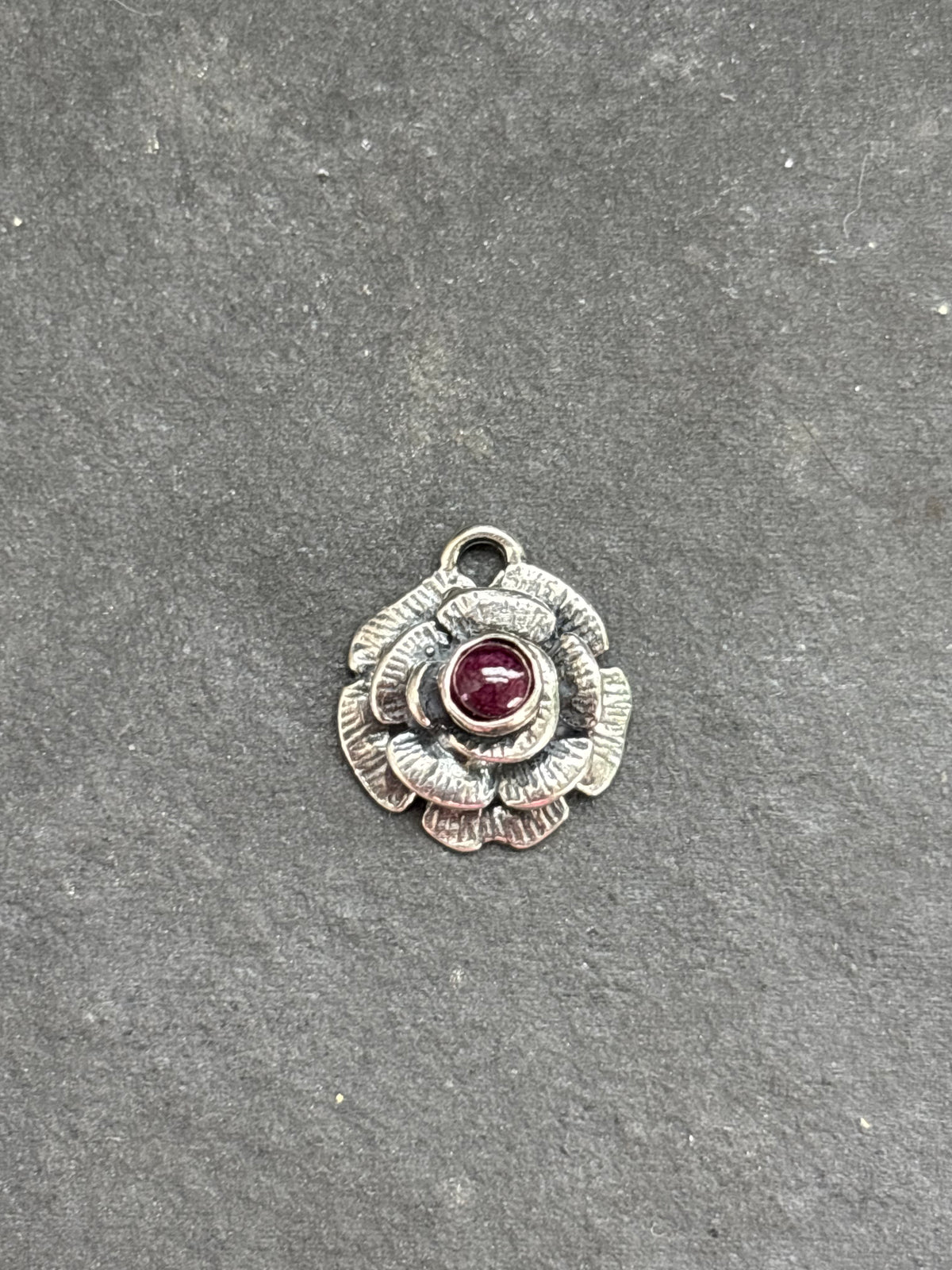 Purple Spiny Oyster Desert Rose Charm