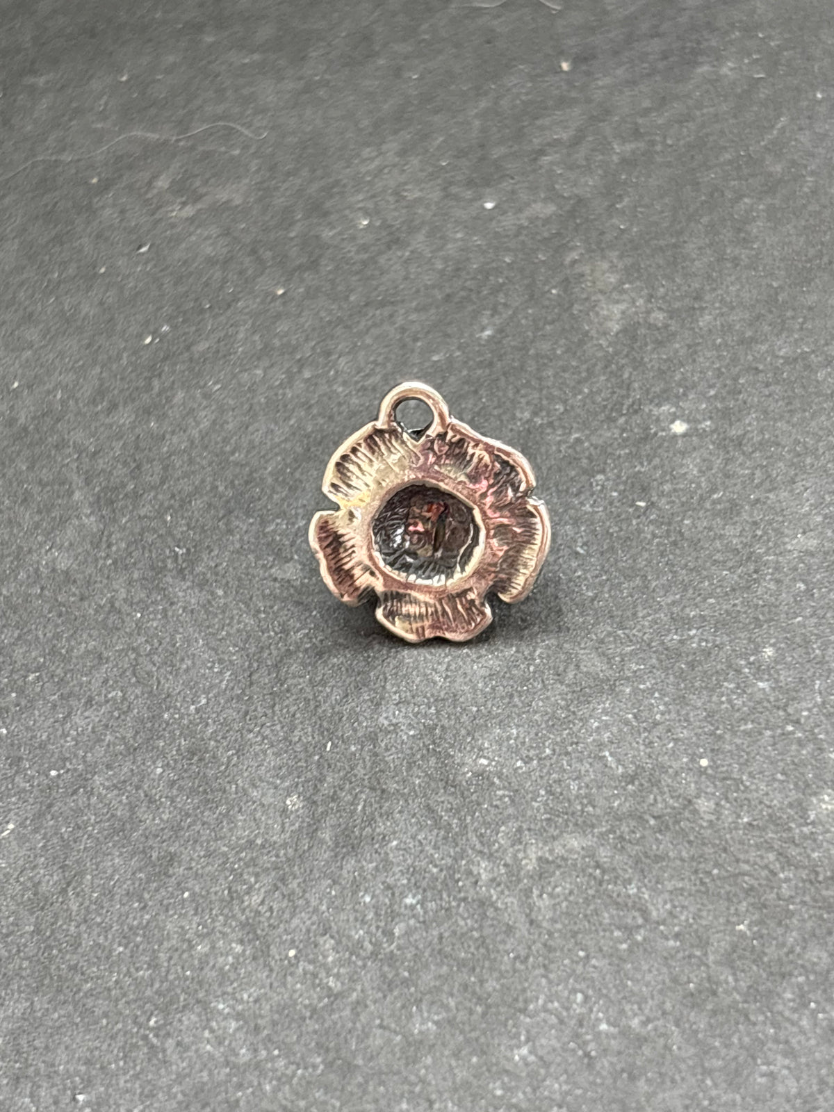 Purple Spiny Oyster Desert Rose Charm