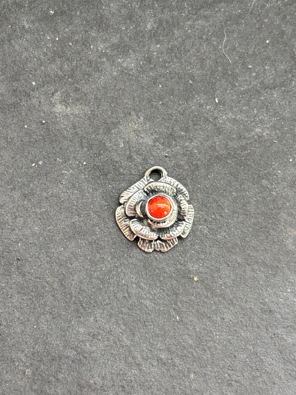 Red Spiny Oyster Desert Rose Charm