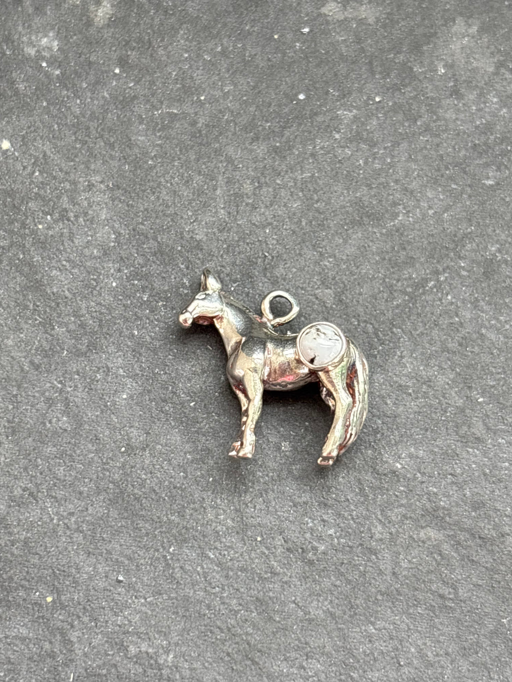 White Buffalo Mule Charm