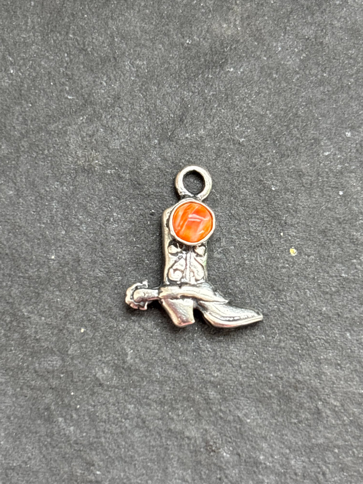 Orange Spiny Oyster Cowboy Boot Charm