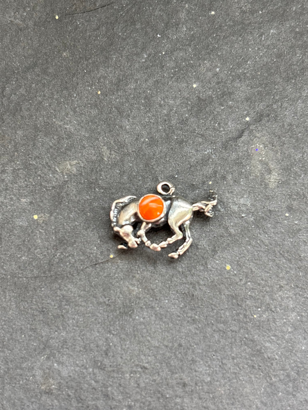 Orange Spiny Oyster Bucking Bronco Charm