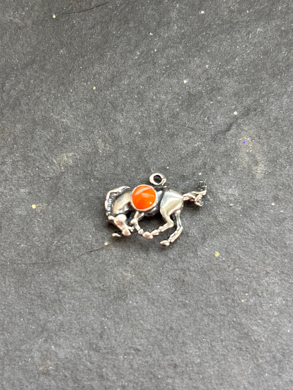 Orange Spiny Oyster Bucking Bronco Charm