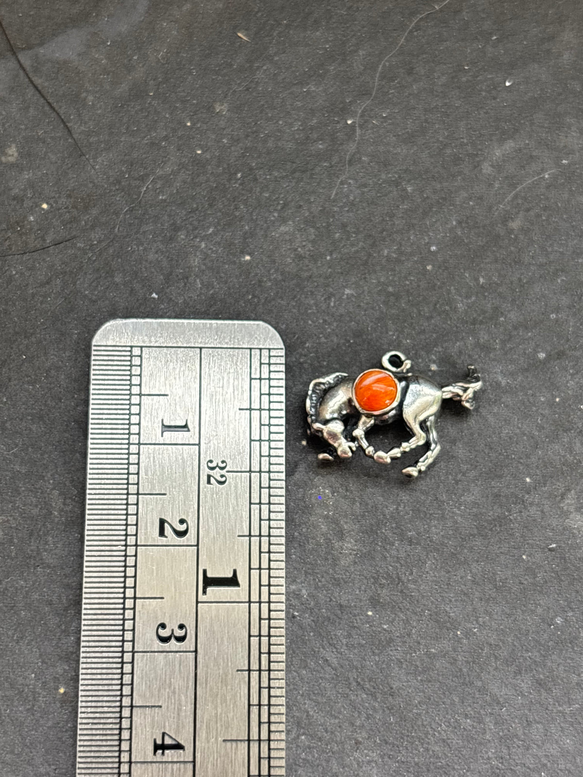 Orange Spiny Oyster Bucking Bronco Charm