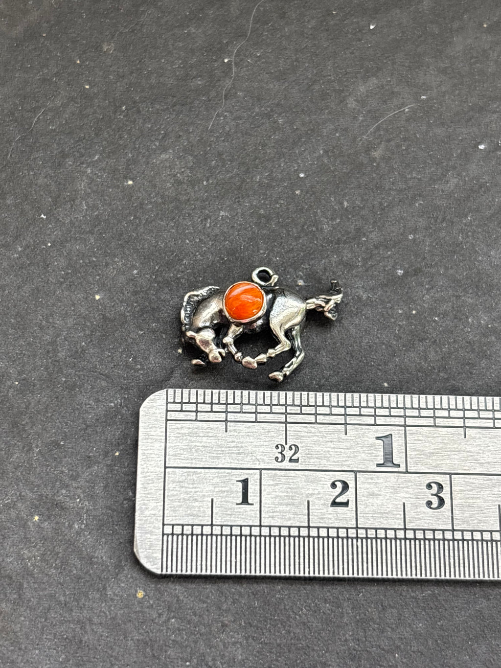 Orange Spiny Oyster Bucking Bronco Charm