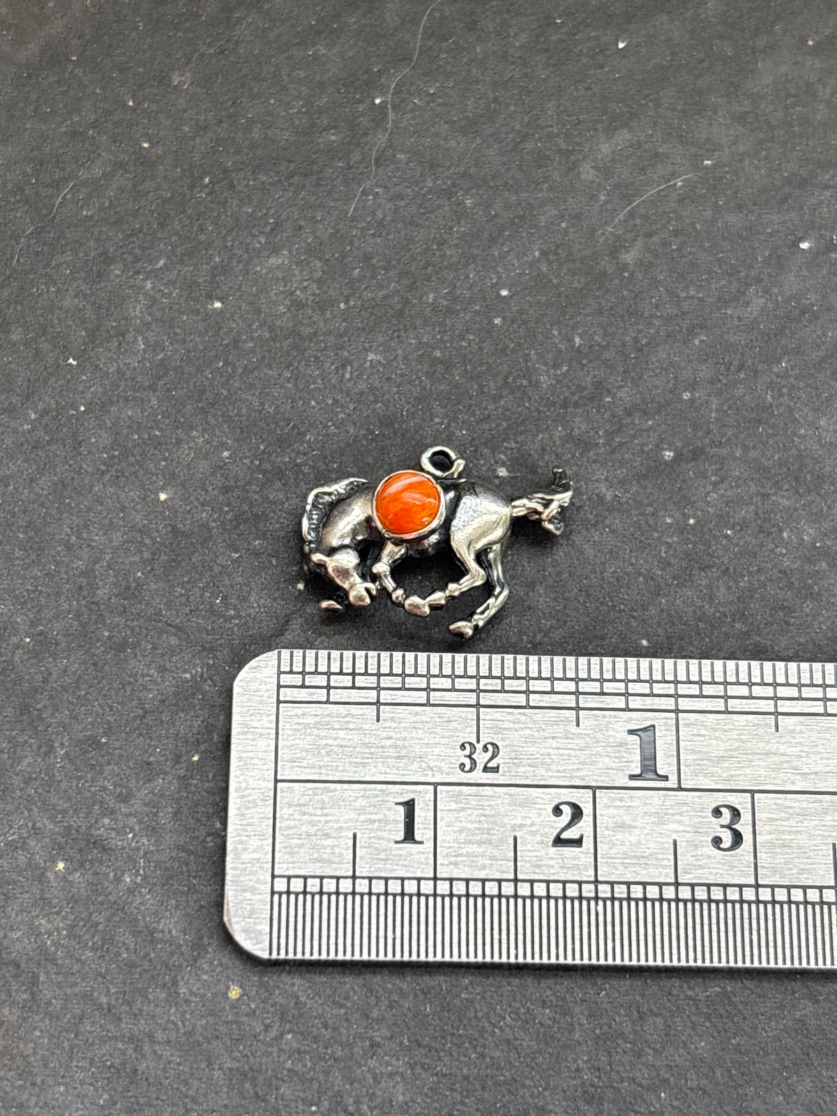 Orange Spiny Oyster Bucking Bronco Charm