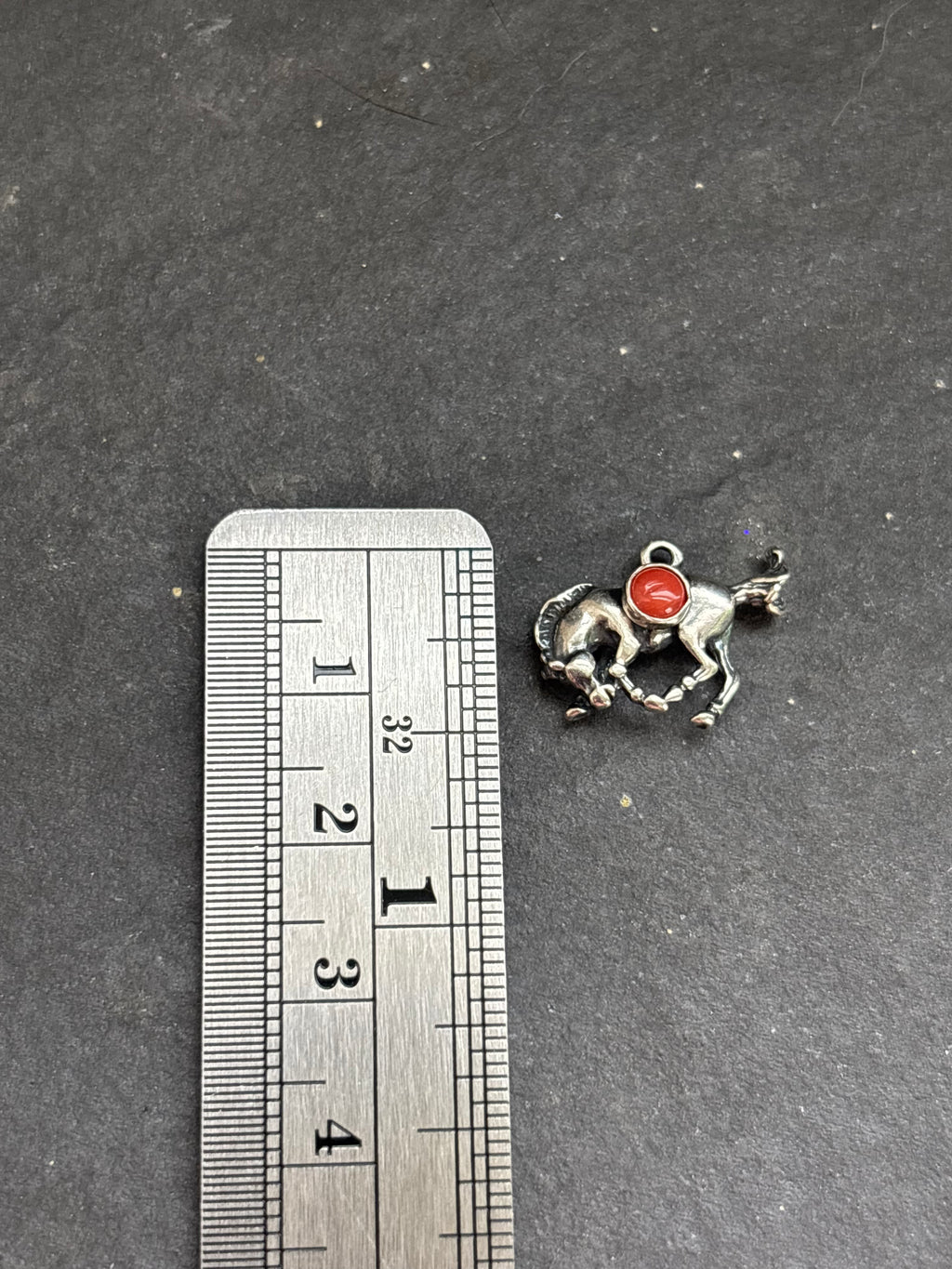 Red Spiny Oyster Bucking Bronco Charm