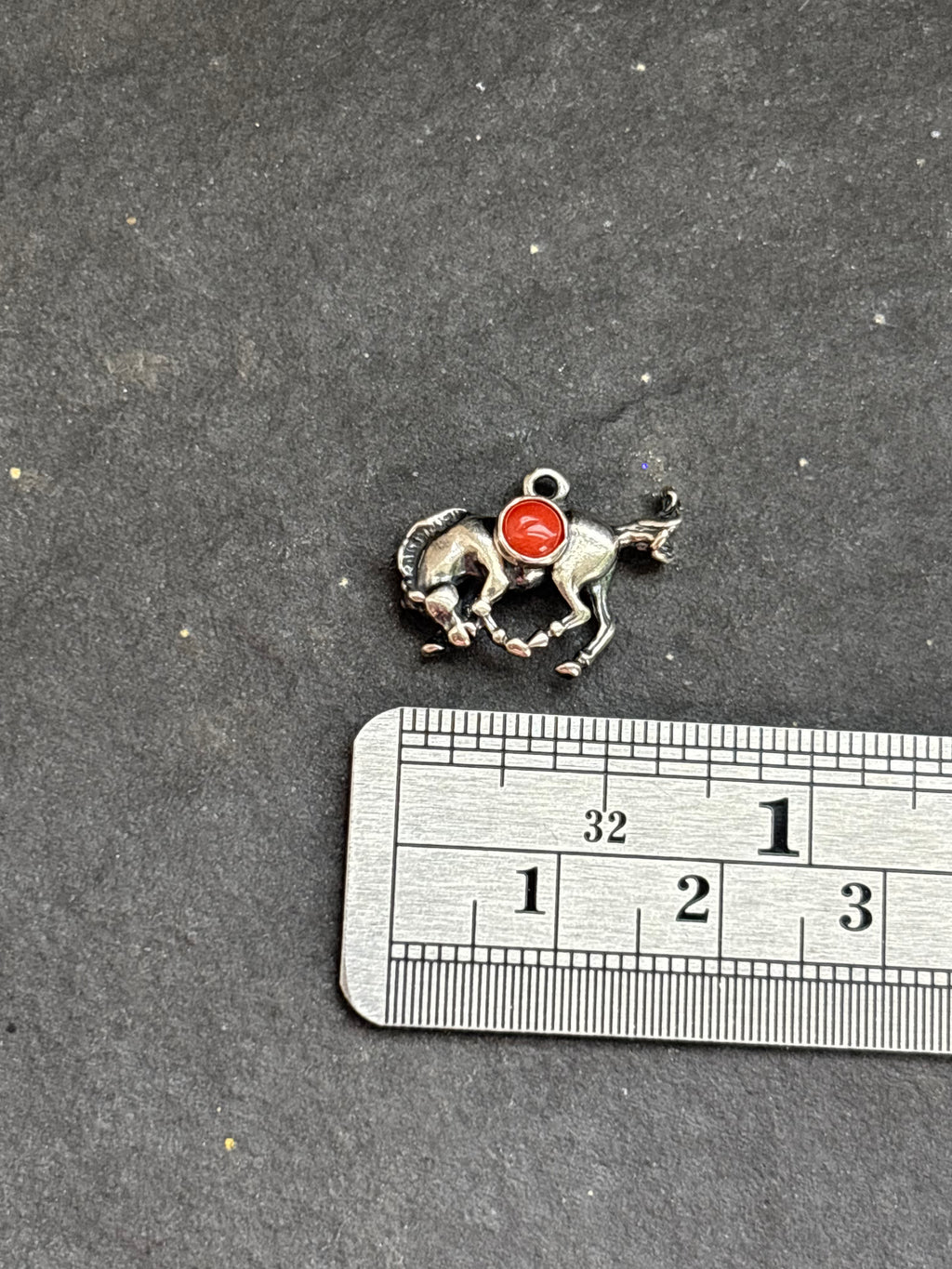 Red Spiny Oyster Bucking Bronco Charm