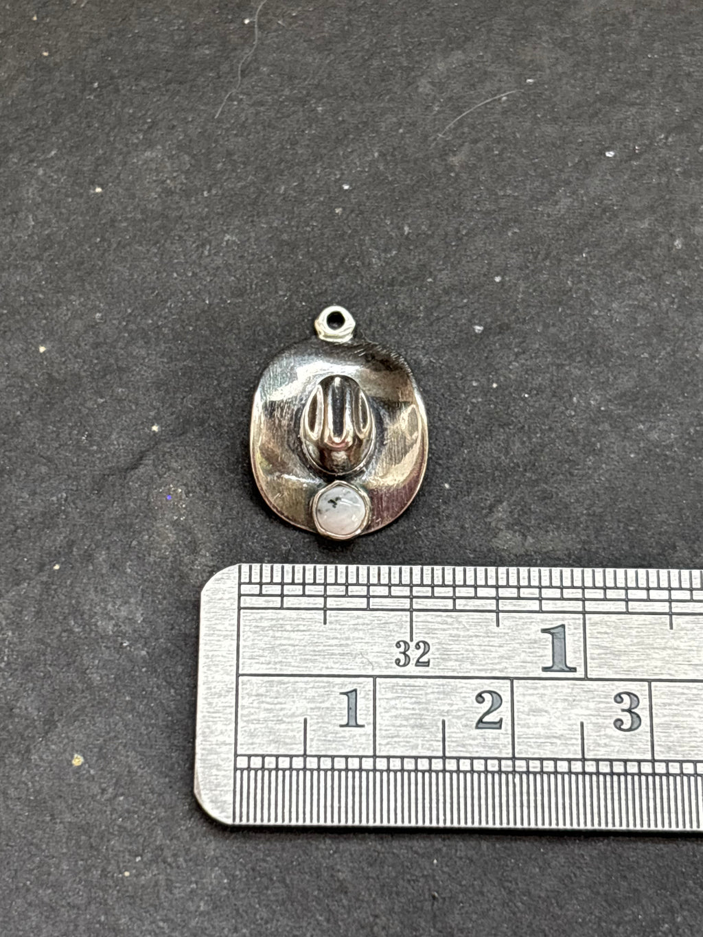 White Buffalo Cowboy Hat Charm
