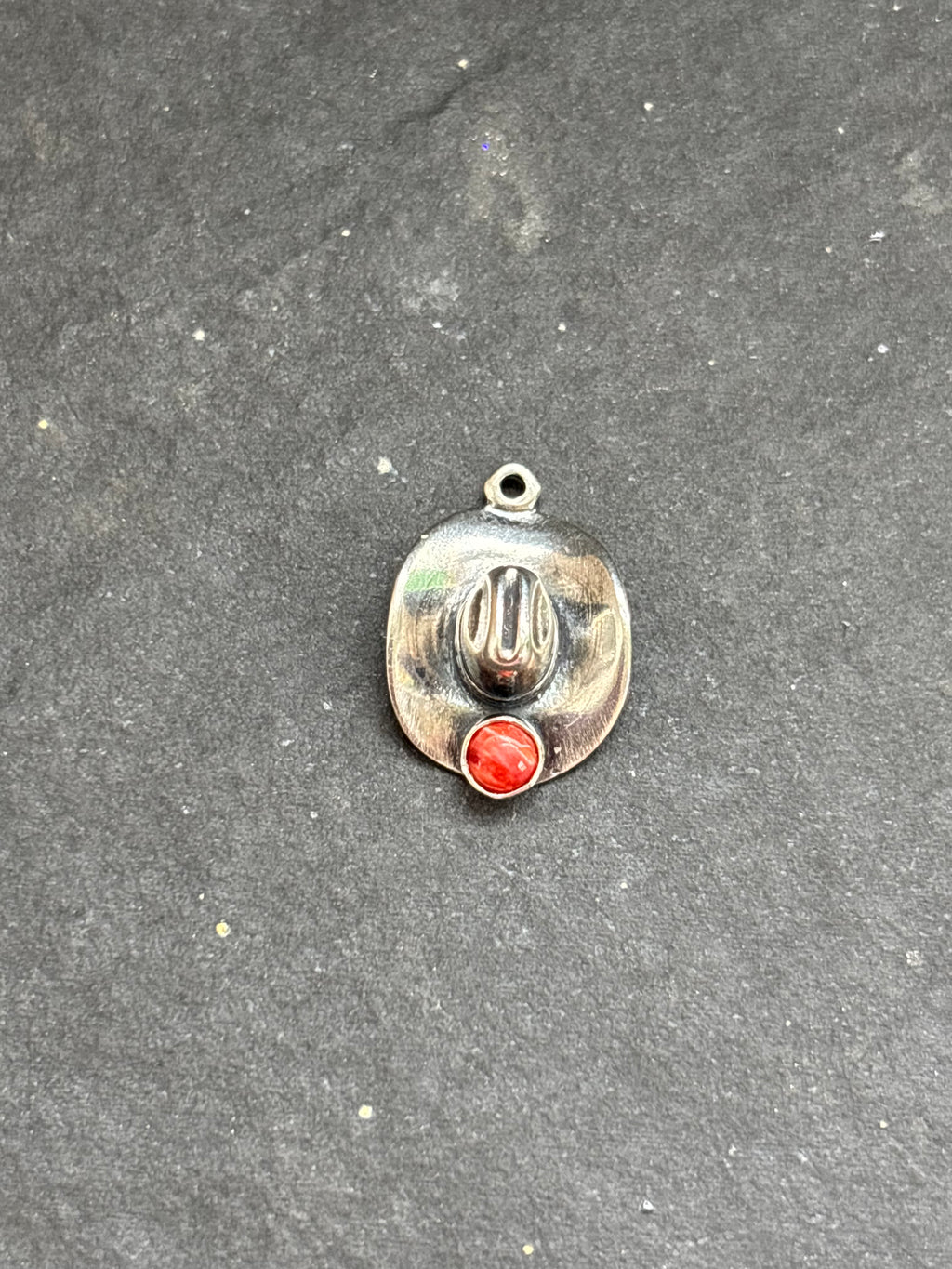 Red Spiny Oyster Cowboy Hat Charm