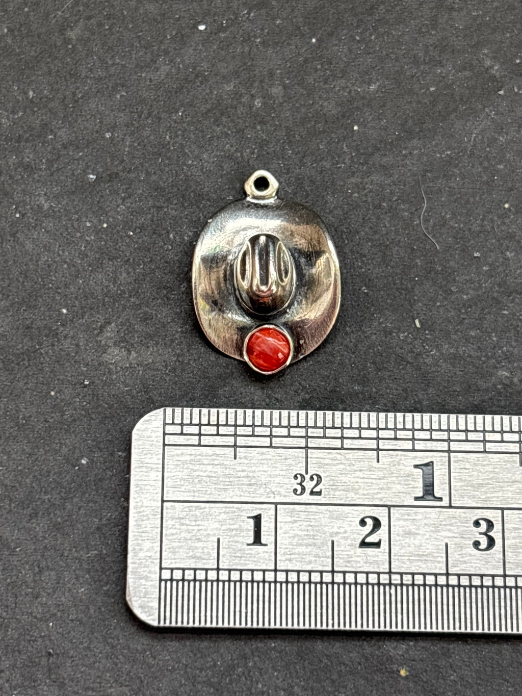 Red Spiny Oyster Cowboy Hat Charm