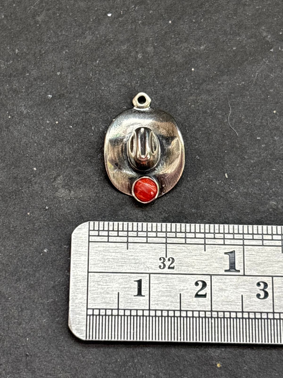 Red Spiny Oyster Cowboy Hat Charm