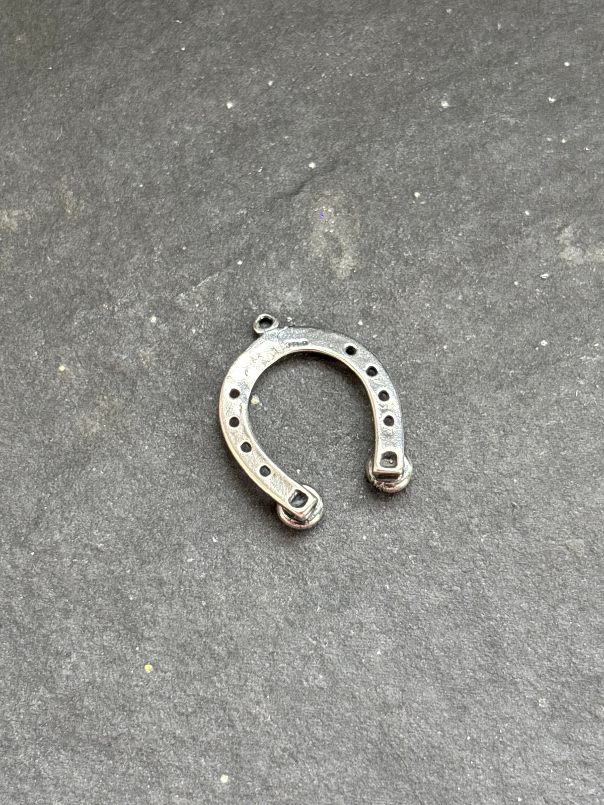 Purple Spiny Oyster Lucky Horseshoe Charm