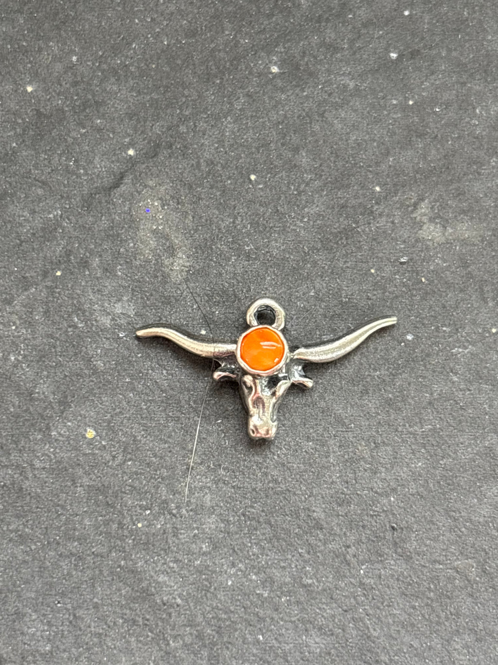 Orange Spiny Oyster Longhorn Charm