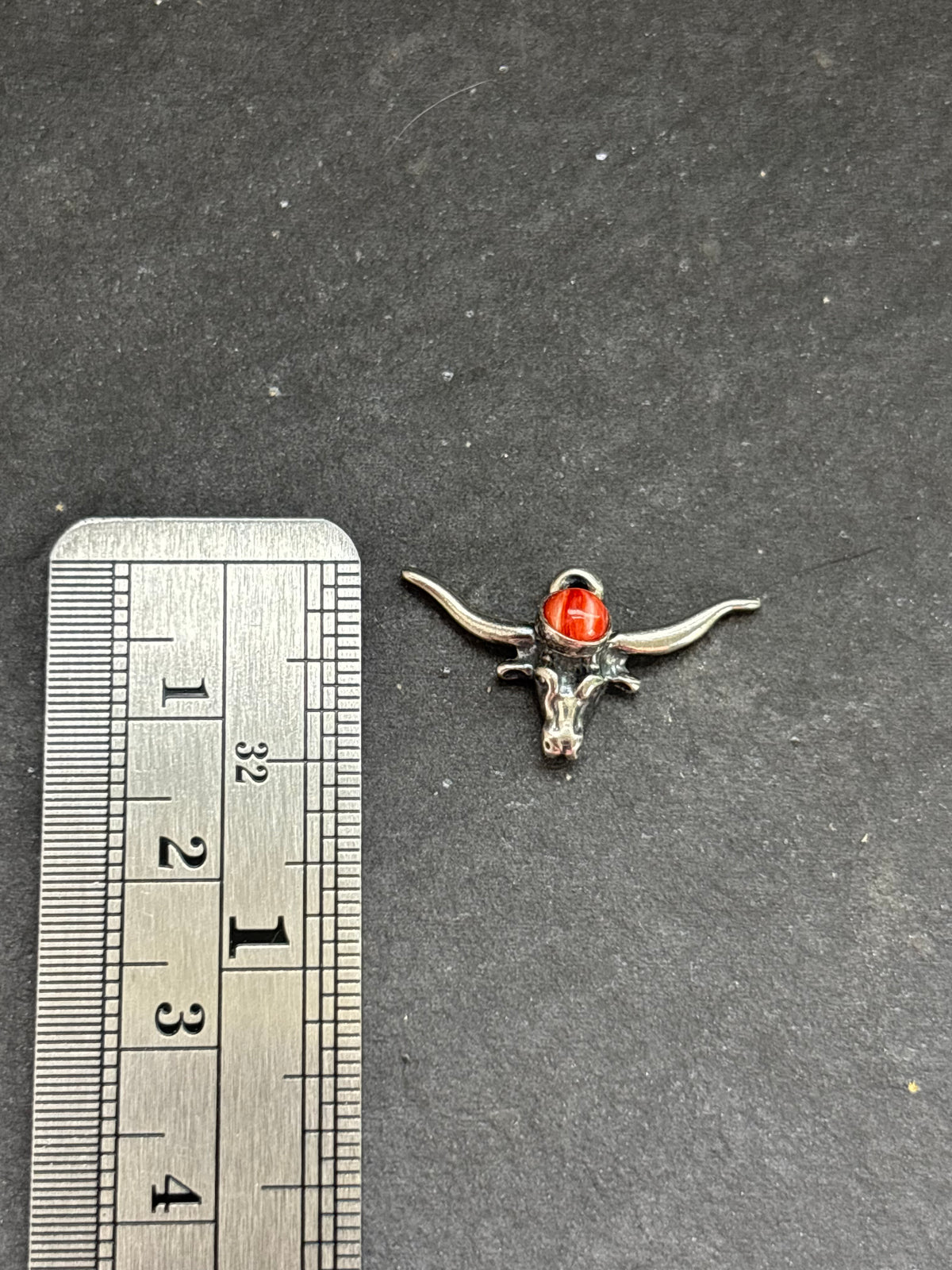 Red Spiny Oyster Longhorn Charm