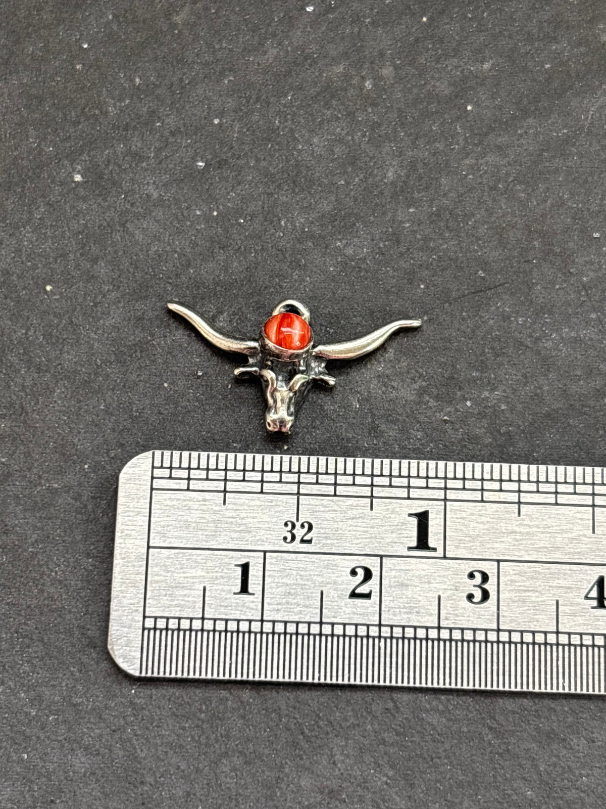Red Spiny Oyster Longhorn Charm