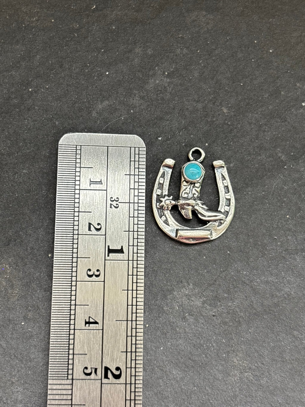 Kingman Turquoise Lucky Cowgirl Charm