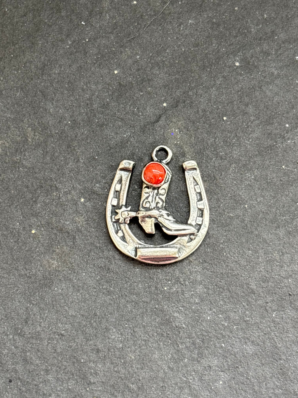Red Spiny Oyster Lucky Cowgirl Charm