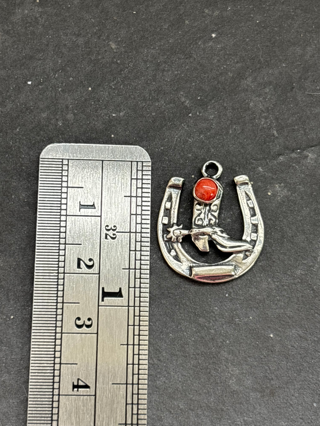Red Spiny Oyster Lucky Cowgirl Charm