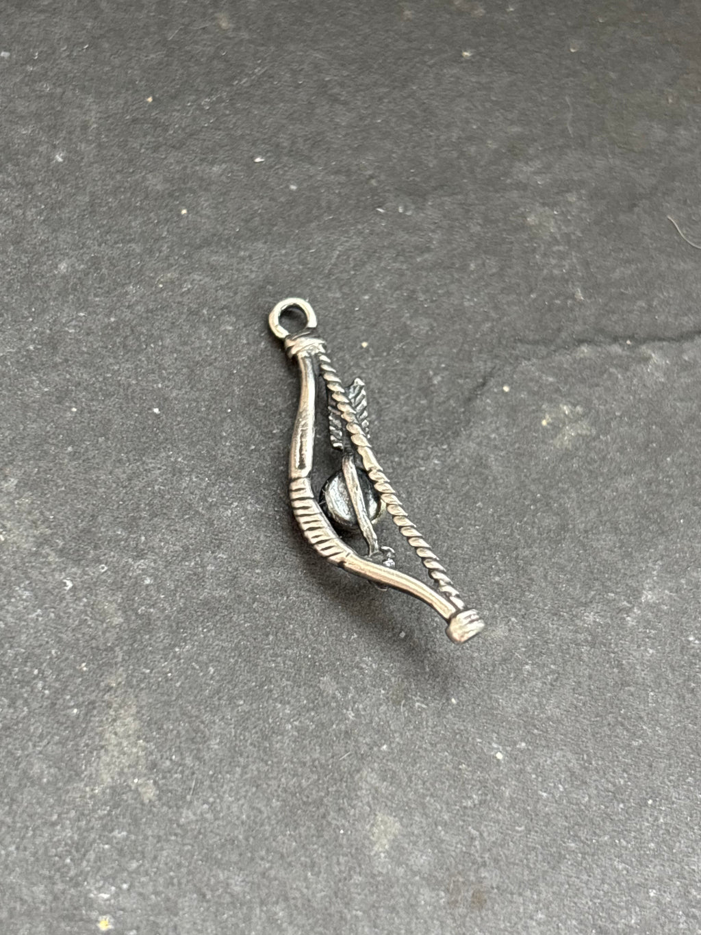 Kingman Turquoise Bow + Arrow Charm