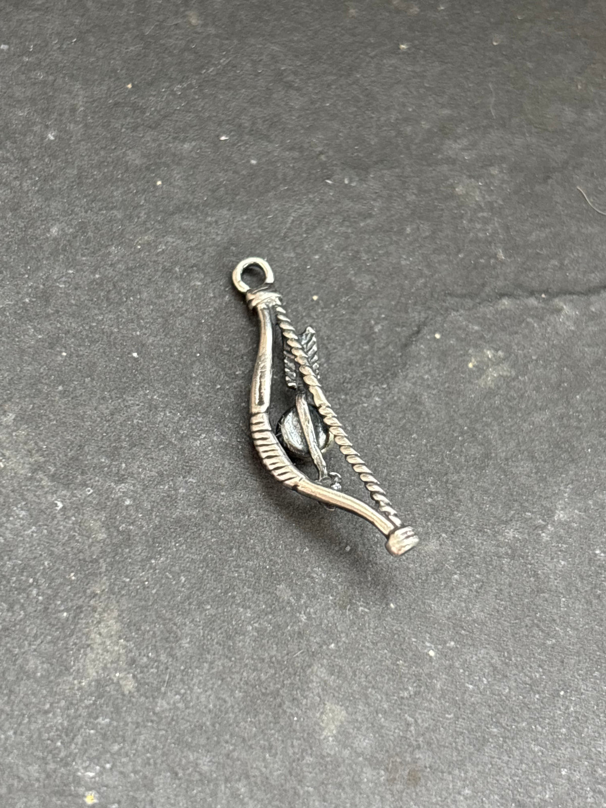 Kingman Turquoise Bow + Arrow Charm