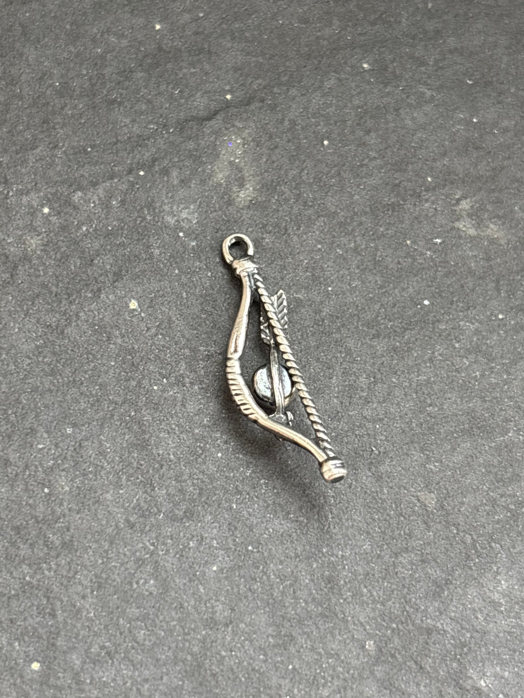 Orange Spiny Oyster Bow + Arrow Charm