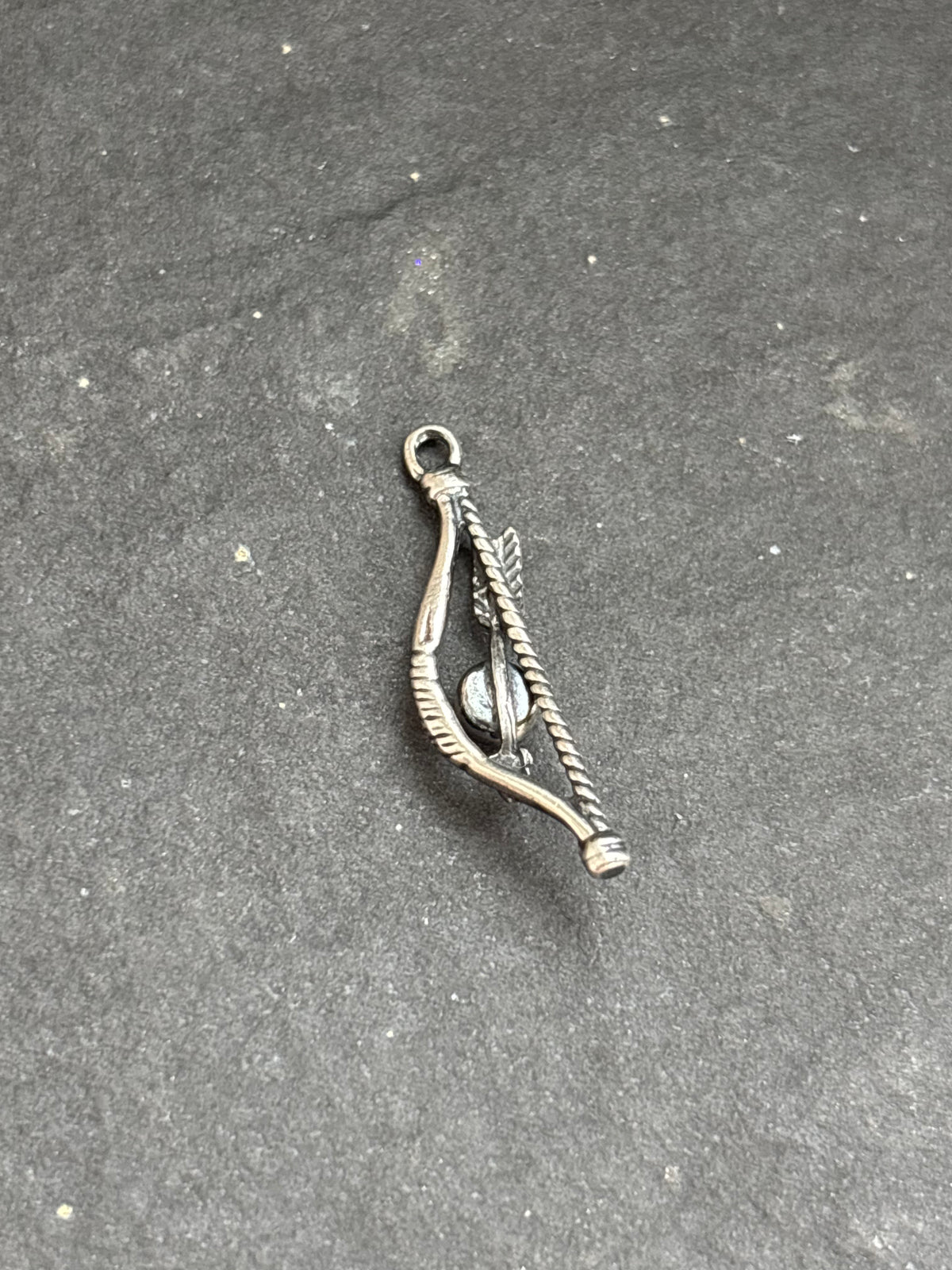 Orange Spiny Oyster Bow + Arrow Charm