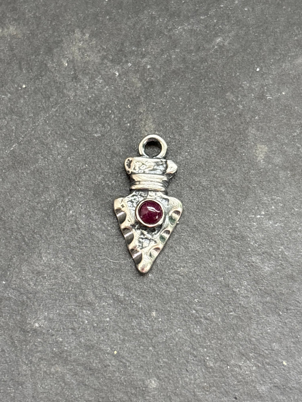 Purple Spiny Oyster Arrowhead Charm