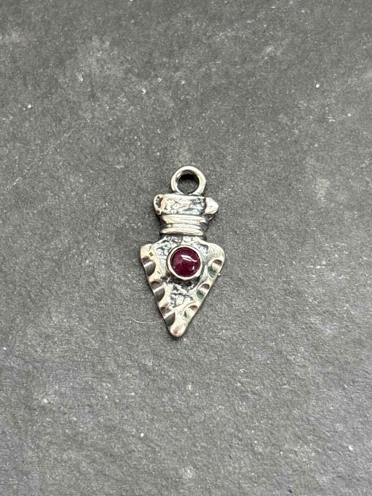 Purple Spiny Oyster Arrowhead Charm