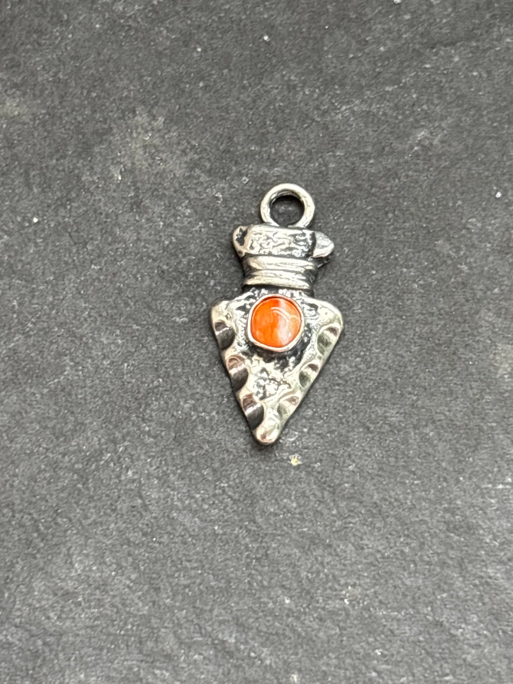 Orange Spiny Oyster Arrowhead Charm