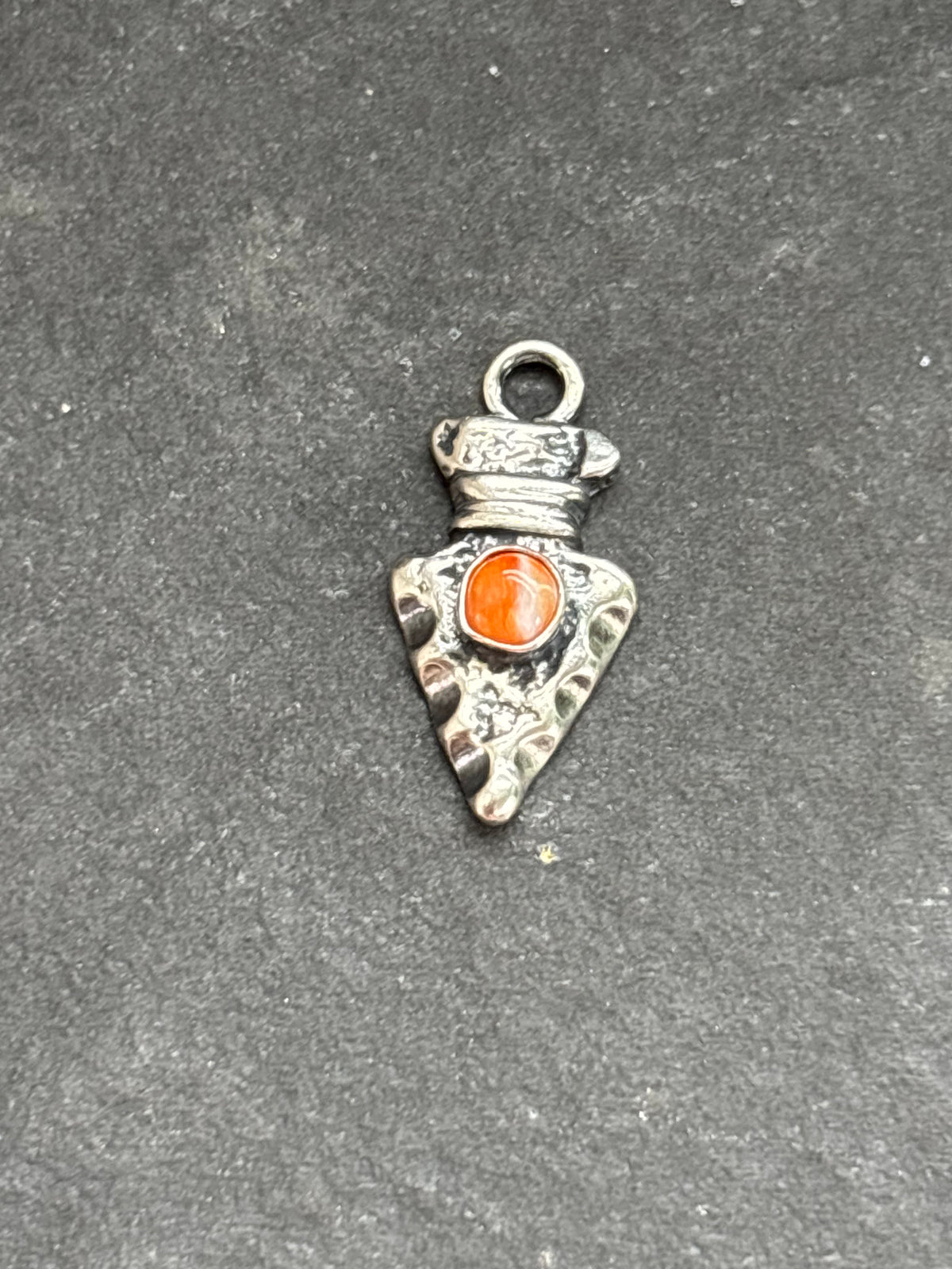 Orange Spiny Oyster Arrowhead Charm