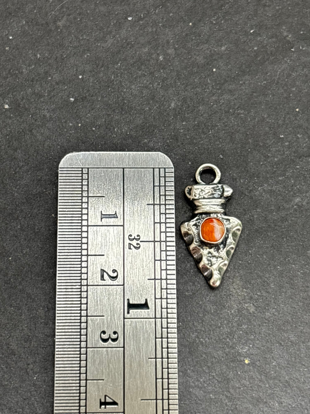 Orange Spiny Oyster Arrowhead Charm