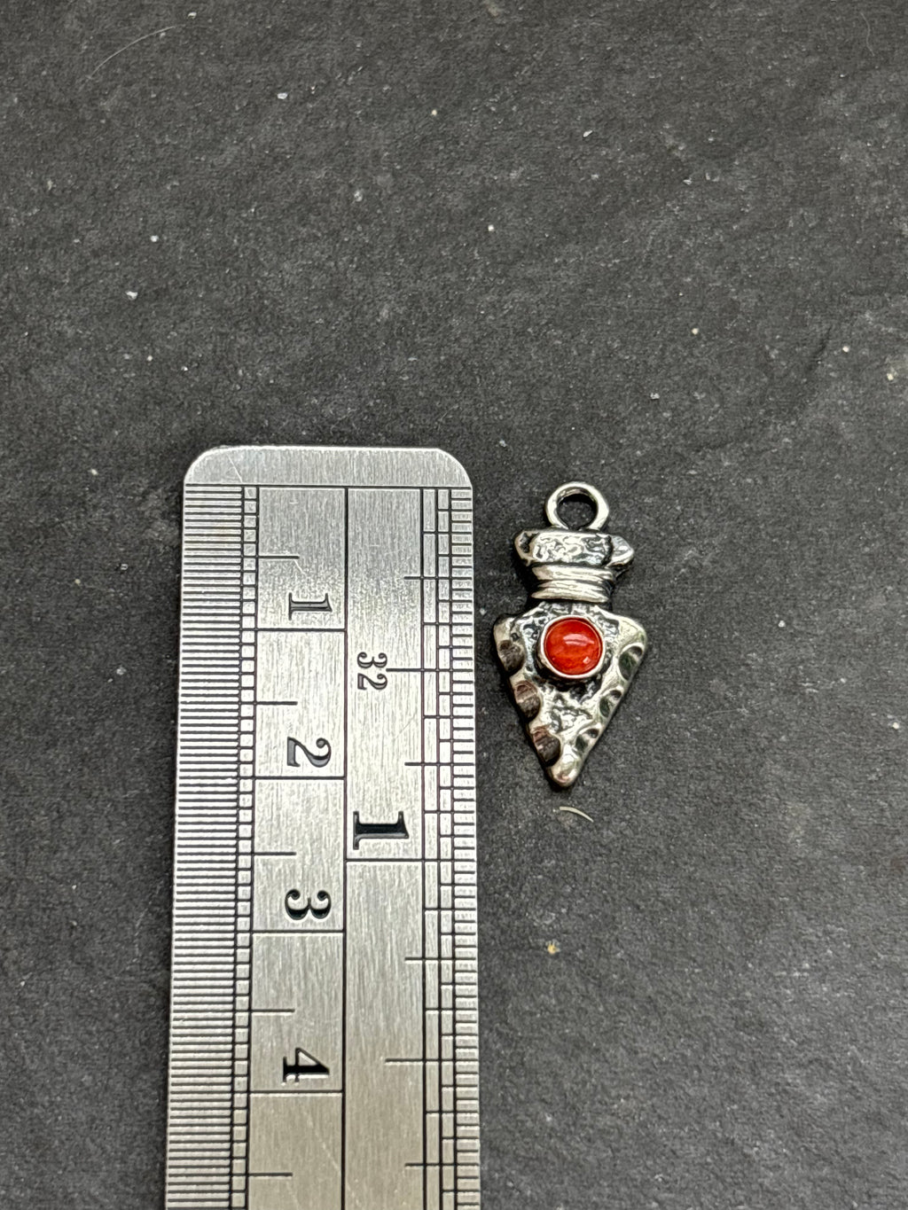 Red Spiny Oyster Arrowhead Charm