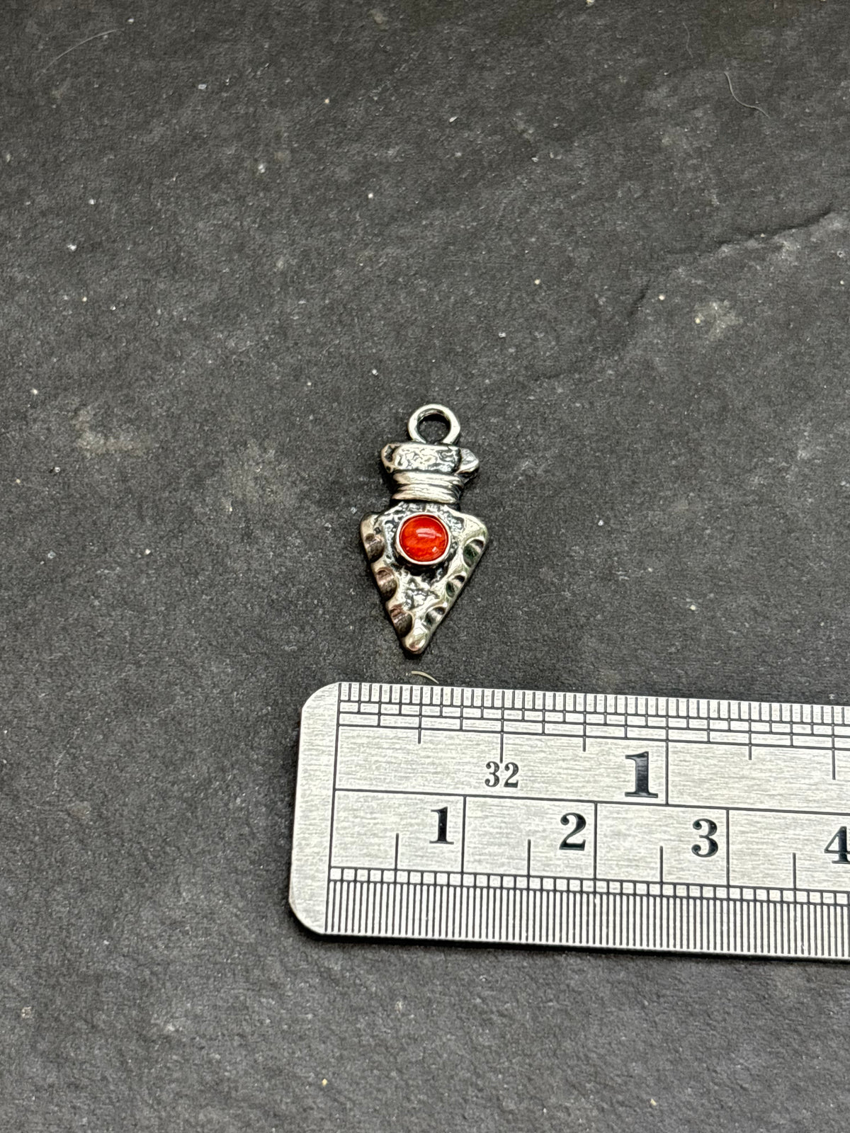 Red Spiny Oyster Arrowhead Charm